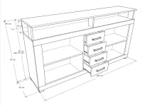 Basic Moon komód méretrajz